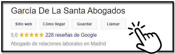 Ejemplo real de un cliente que ha comprado reseñas para google