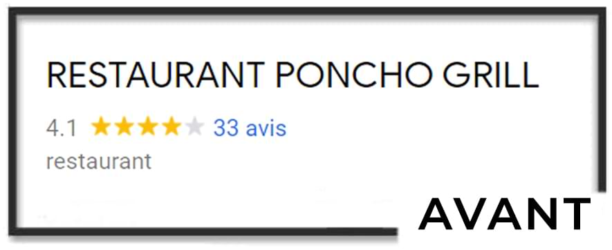 Exemple de fichier avant d'acheter des avis sur google